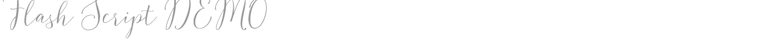 Flash Script font preview